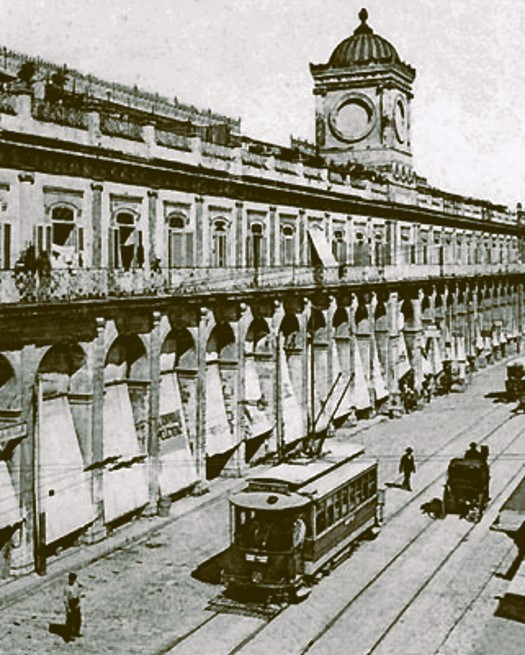 Tram line, Havana, early 1900s